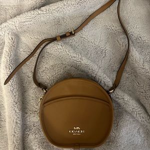 Brown coach crossbody bag